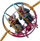 A picture used to demonstrate the fun of the fair. I like the expressions on these two brave women as they are catapulted into the air!